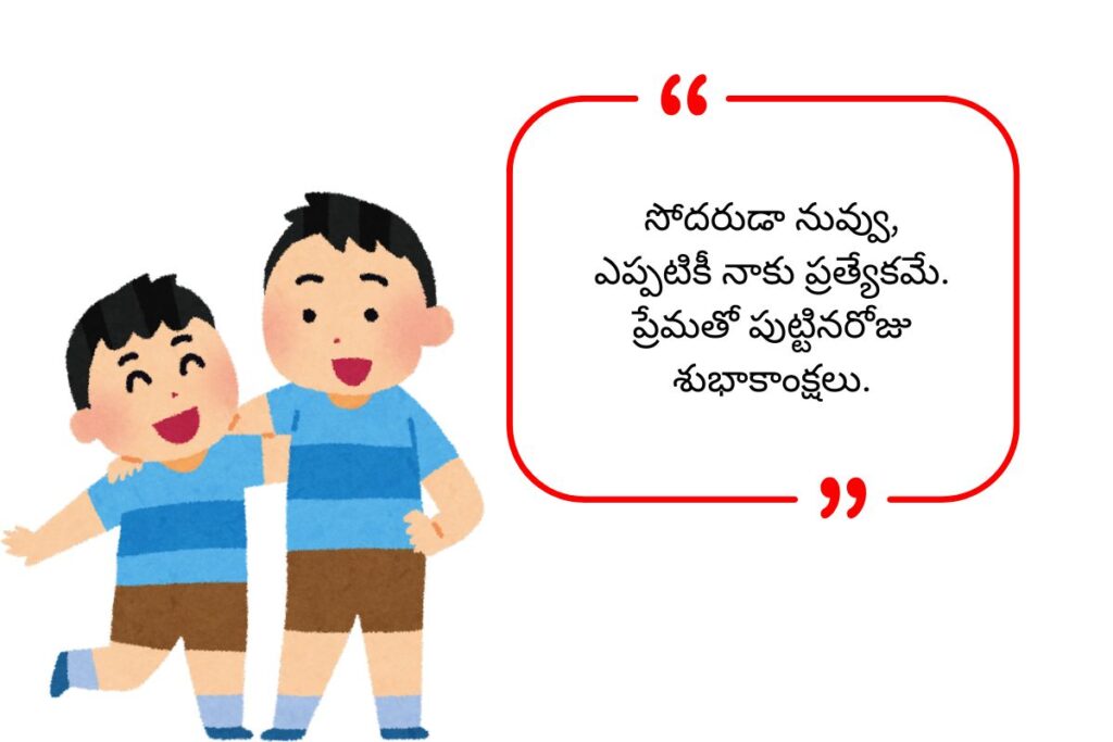 Brother Birthday Wishes in Telugu