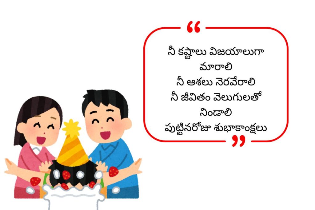 Emotional Birthday Wishes in Telugu
