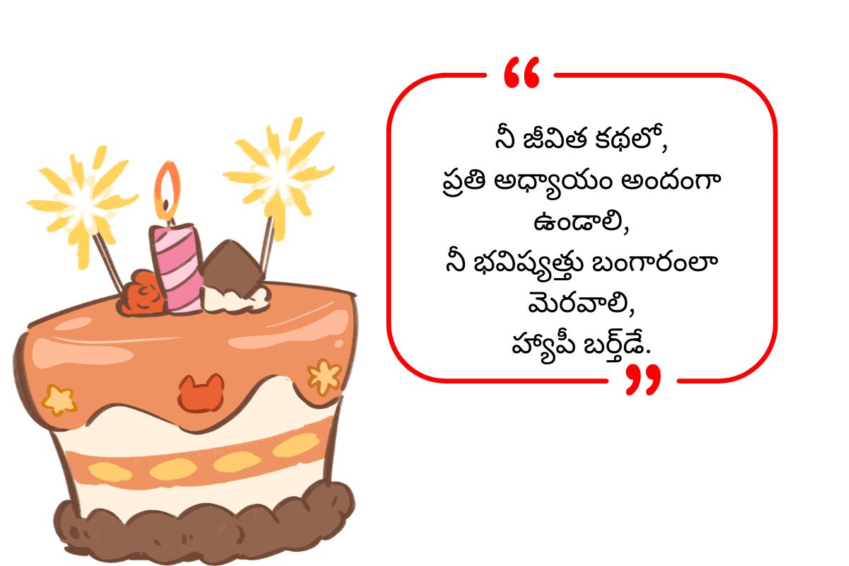 Heart Touching Birthday Wishes in Telugu