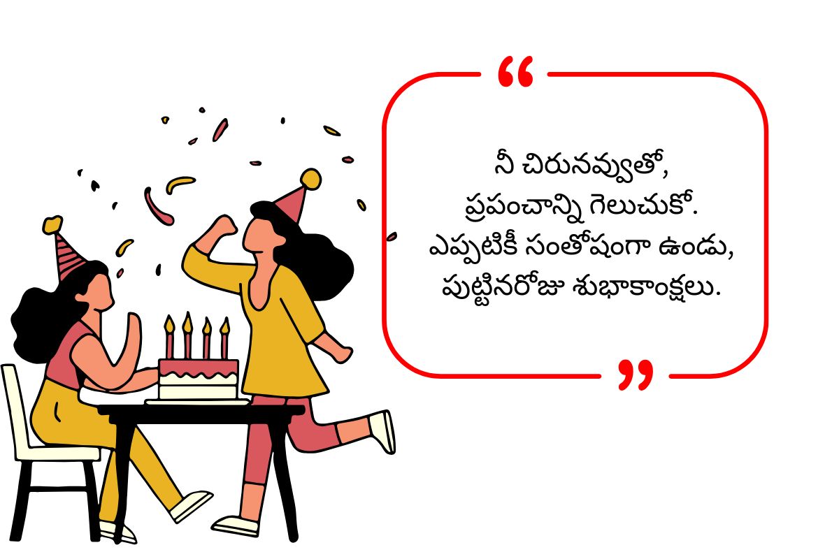 Sister Birthday Wishes in Telugu