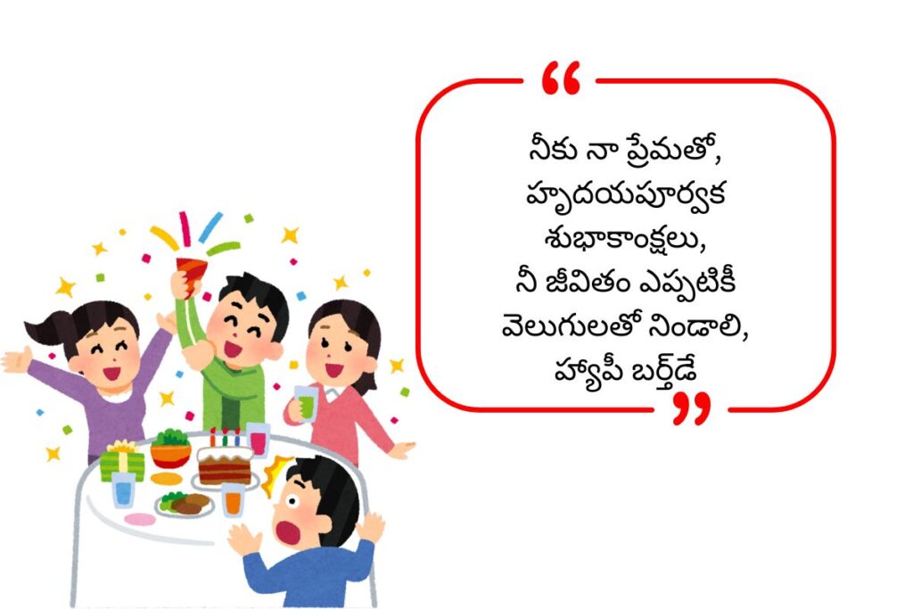 Unique Birthday Wishes in Telugu